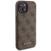 Zestaw Guess GUBPM5P15S4GEMGW iPhone15 6.1 hardcase + Powerbank 5000mAh MagSafe brązowy/brown 4G Metal Logo